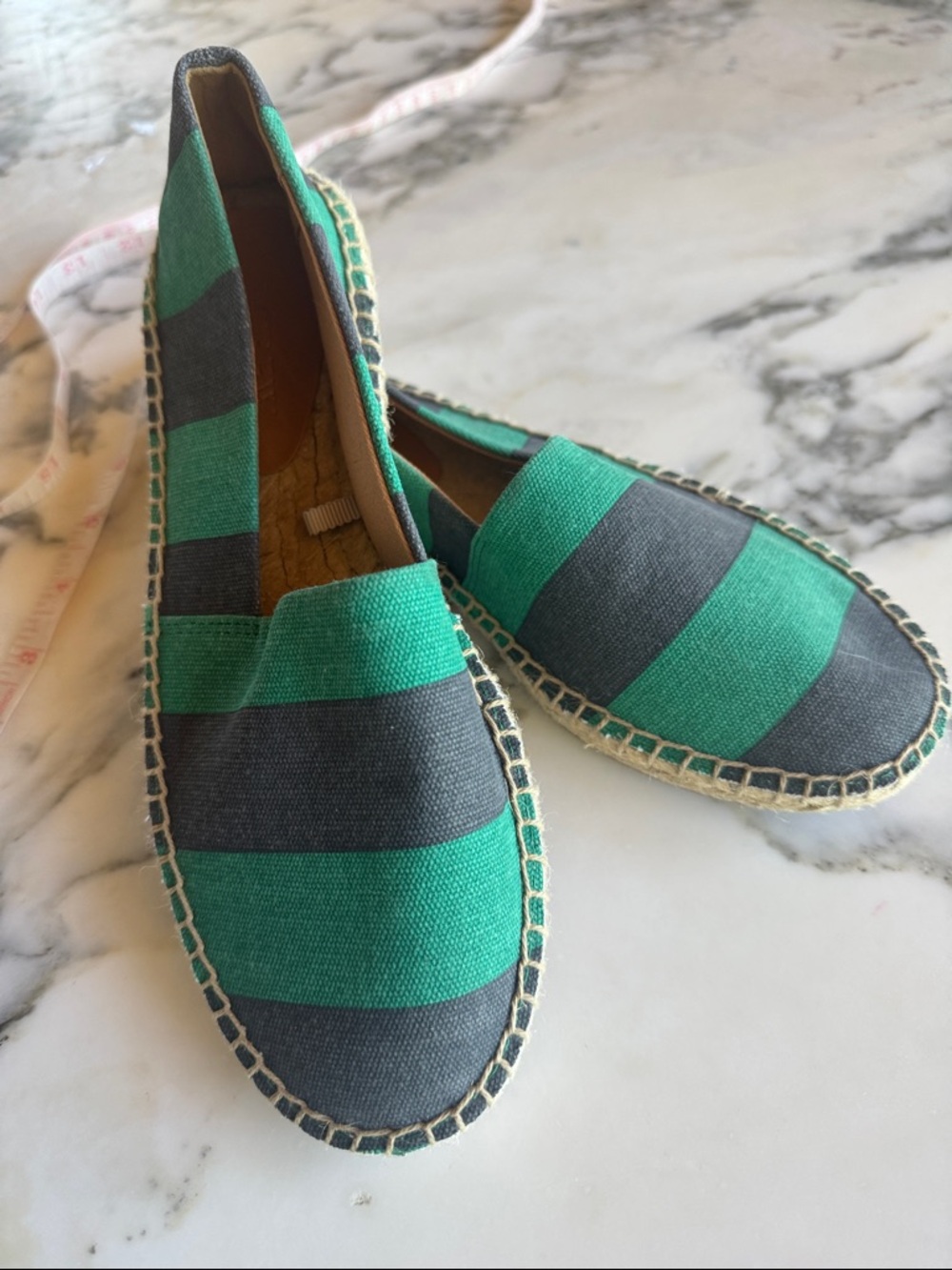 J. Crew Canvas Striped Espadrilles Women’s 6.5 NWOT